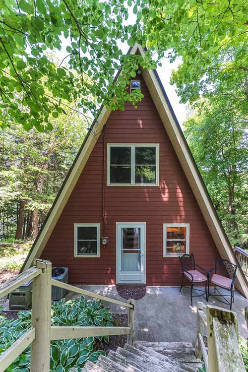 E4520 W Redstone Waterfront AFrame at Lake Redstone Wisconsin
